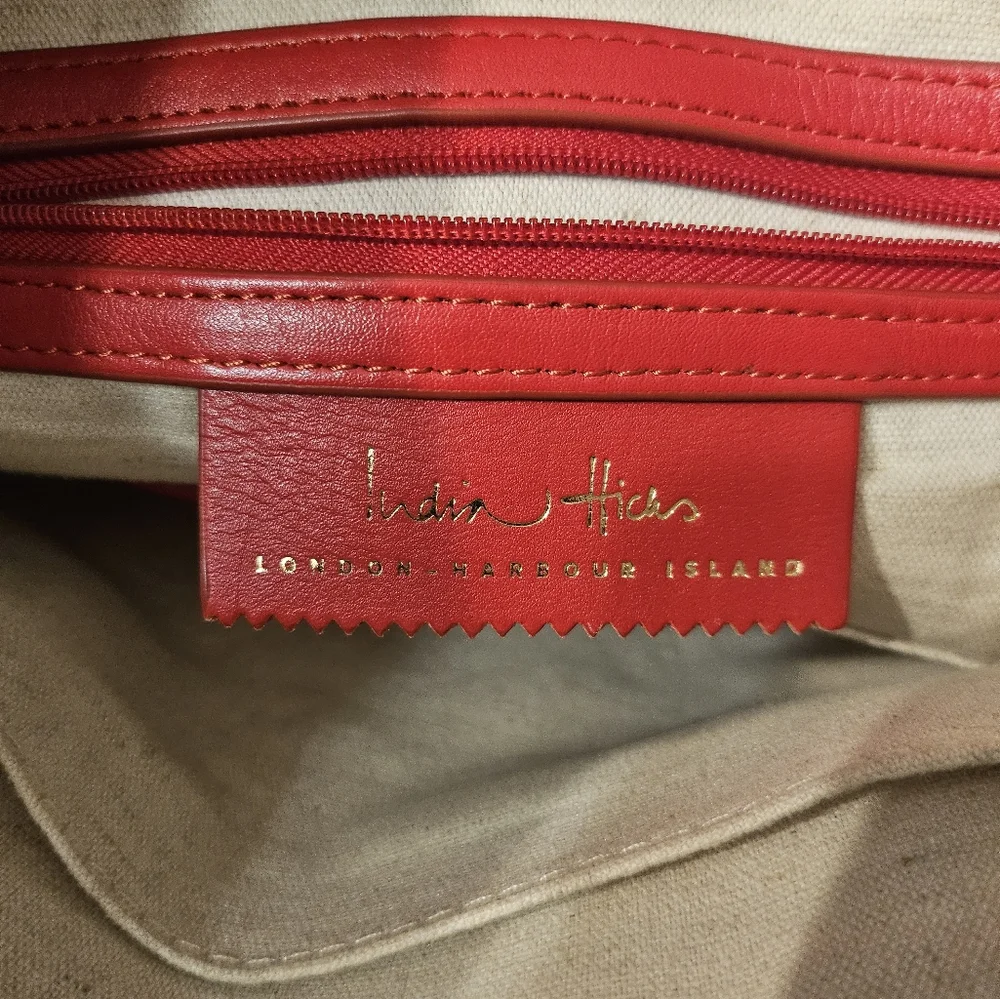 India Hicks London Harbour‎ Island Black Leather Crossbody Shoulder Purse